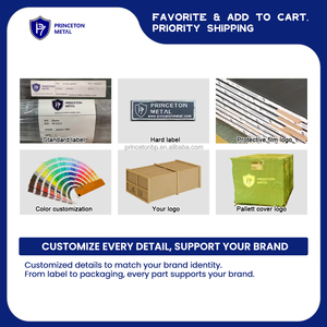 PRINCETON METAL Modern <strong>Outdoor</strong> Decorative Aluminium Louver Fence Panels Privacy Metal <strong>Shutters</strong> for Window - Product Image 6