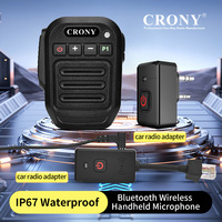Mikrofon Kondensor Profesional Baru dengan Logo Kustom, Peredam Kebisingan, Tahan Air IP67 untuk Walkie Talkie Radio CB (Kompatibel dengan Zello)