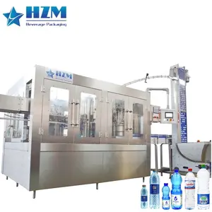 Full Automatic 3 in 1 PET Plastic Small Bottle Pure Drinking Mineral Water Filling Machine for Water Production Line