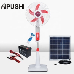 Air Appliances 16 12V USB Output Solar Rechargeable <b>Fan</b> Inside 7AH 9Ah Lithium Battery Operated <b>Stand</b> LED Light Solar Re - Product Image 4