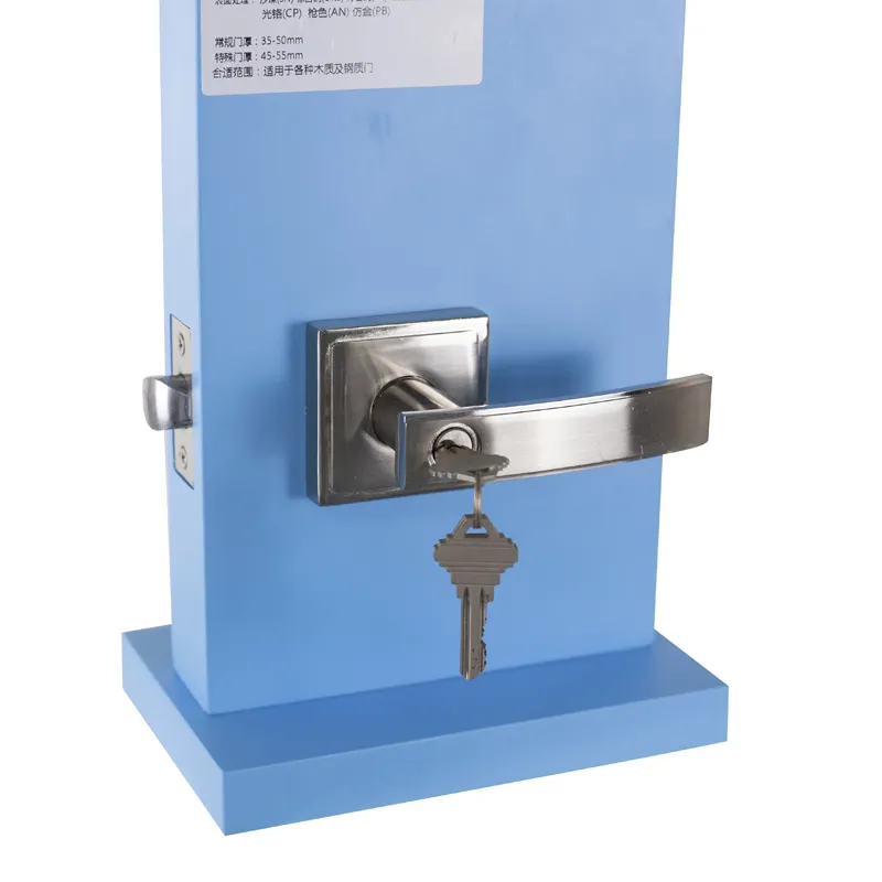 Heavy Duty Bathroom Privacy Square Tubular Lever Door Lock Set With Keys Latch