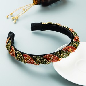 Diadema de esponja de diamante completo, diadema de diamantes de imitación barrocos de Europa y América, accesorios para el cabello con trenza ostentosa para <span class=keywords><strong>mujer</strong></span> - Product Image 6