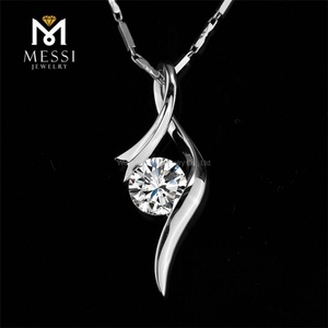 Joyería Messi, Collar con Colgante de Oro Blanco de 10k, 14k y 18k, Joyería con Diamantes Cultivados en Laboratorio - Product Image 6