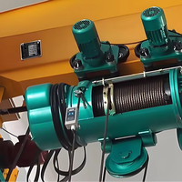 Promotion : Treuil électrique à câble MD à double vitesse de 5 tonnes, haute efficacité, pour pont roulant/portique