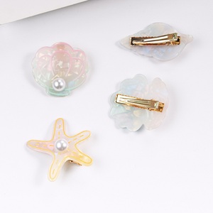 Clip de pelo de mar MIO, pequeño, superventas, chicas encantadoras, Animales Marinos simples, clip de pico de pato, color caramelo con perlas, horquillas frescas para mujer - Product Image 3