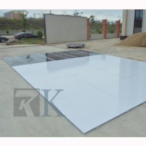 High glossy black and <b>white</b> dance floor aluminum dance floor for wedding party - Product Image 3