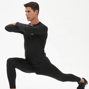 Abbigliamento sportivo da uomo abbigliamento sportivo da ginnastica abbigliamento sportivo caldo <span class=keywords><strong>in</strong></span> <span class=keywords><strong>pile</strong></span> Leggings attillati per atletica sportiva per il Fitness - Product Image 3