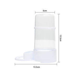 Alimentador automático de plástico ecológico para loros, <span class=keywords><strong>bebedero</strong></span> para cacatúas, tortolitos, pájaros pequeños/medianos, pájaro sólido antiderrames - Product Image 1