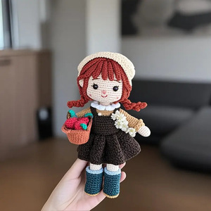 Cute Princess Doll <strong>Crochet</strong> <strong>Kit</strong> - Handmade Yarn Knitting Supplies, DIY Decorative Doll, Ideal Christmas Present - Product Image 5