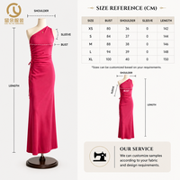 Robe de soirée moulante asymétrique froncée pour femme, longueur genou, sans manches, couleur magenta, personnalisable (logo, couleur, taille), OEM, vente en gros