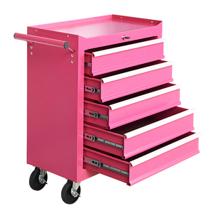 Hot Sale Multi-functional Iron <strong>Tool</strong> Cabinets Storage Trolley <strong>for</strong> Garage <strong>Tool</strong> <strong>Cart</strong> with 5 Drawers OEM - Product Image 1