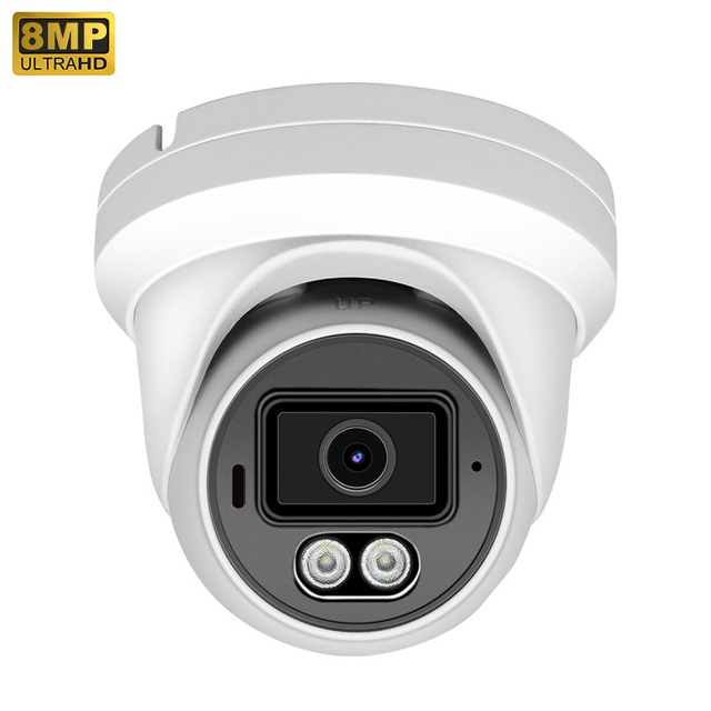 8MP PoE Full Color CCTV Security Dome Camera Hik Compatible Plug-and-Play Night Vision Motion Detection IP66 CCTV Camera
