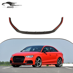 คาร์บอนไฟเบอร์ด้านหน้าคางสปอยเลอร์สำหรับออดี้ RS3 8V Restyling ซีดาน2017-2019 - Product Image 1