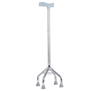 Fourniture de thérapie de <span class=keywords><strong>réadaptation</strong></span> en alliage d'aluminium cannes de marche médicales pour personnes âgées béquilles réglables à griffe à quatre coins pour personnes handicapées - Product Image 1