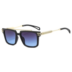 <span class=keywords><strong>Lunettes</strong></span> de soleil de haute qualité, nouvelle mode, luxe, métal, style punk rétro, <span class=keywords><strong>tendance</strong></span>, pour hommes, <span class=keywords><strong>2022</strong></span> - Product Image 4