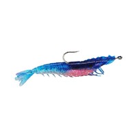 Leurre souple artificiel lumineux en PVC lesté au plomb, modèle crevette, 10 cm, 9 g, avec hameçons pour la pêche à la truite en rivière et en lac