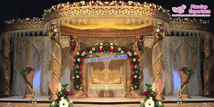 Mandap de Pilar de Cisne Blanco para Bodas en Sudáfrica, Mandap de Pilar de Cisne Blanco para Bodas Imperiales en Dallas, EE. UU. - Product Image 3
