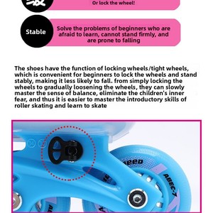 BOXT BX 1 <span class=keywords><strong>Pattini</strong></span> a rotelle e <span class=keywords><strong>pattini</strong></span> da ghiaccio unisex per bambini, set professionale estivo per principianti, chiusura con fibbia, tomaia in PP, suola in plastica - Product Image 3