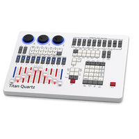Console de contrôle d'éclairage DMX Titan Quartz Mini avec faders rétroéclairés