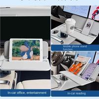 Support d'ordinateur portable universel pour siège avant de voiture, plateau multifonction rotatif à 360° pour conducteur et passager, accessoires automobiles