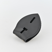 Porte-badges en cuir véritable sur mesure fabriqués en Chine avec longue chaîne et logo ajoute, en cuir véritable