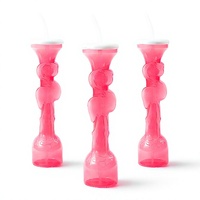 Gobelet en plastique grande capacité, design flamant rose, pour smoothies, jus et boissons, idéal pour mariages, festivals, événements extérieurs, avec couvercle et paille assortis, personnalisable en couleur et logo