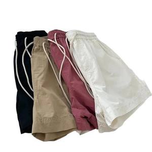 กางเกง3ส่วนเอวสูงผ้าฝ้ายแท้สำหรับผู้หญิงกางเกงกีฬาขากว้างแบบลำลองสำหรับฤดูร้อน - Product Image 5