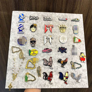 Pin Kerah Enamel Lunak Meksiko Grosir, Pin Topi Metalik, Pin Topi Nama Keluarga Meksiko untuk Baseball - Product Image 1