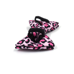 Pajarita para perro de estilo princesa, lazo rosa con estampado de leopardo, collar para mascota, correa, lazos - Product Image 2