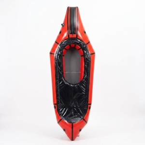 Bateau gonflable Packraft Hovercraft Waterplay Craft Paddle Drifting en TPU/PVC avec fermeture éclair Tizip pour une personne - Product Image 1