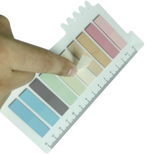 Blocs-notes adhésifs avec règle pour le marquage des pages, la classification des fichiers, <span class=keywords><strong>les</strong></span> onglets d'indexation - Product Image 4