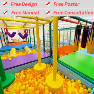 Hochwertiges Indoor-Softplay-Set für Kinder Kommerzieller Kinderspiel platz mit Kinder trampolin - Product Image 2
