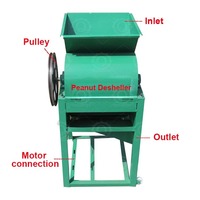 QDMECH Husk Retrait Chine Fournisseur Arachide Décortiquage Haute Efficacité Multifonction Agriculture Décortiqueur Arachide Machine À Éplucher