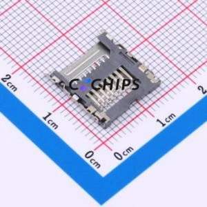 XDFP-08150-0123 SIM Card Connector SMD Connector ( Card Connection Type: Self-Return Type )( Body Max Height: 2.9mm ) - Product Image 2