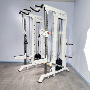 Wholesale OEM Steel Smith <b>Machine</b> Dual <b>Cable</b> <b>Crossover</b> Multi-Function Commercial Gym Training Equipment Universal Application - Product Image 1