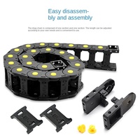 ZHONGXIN Direktvertrieb Maßgefertigte Gelbe Punkt-Nylon-Schleppkette Mechanische Kabelführung Kunststoff-Tank Hardware-Werkzeug