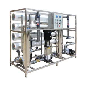 Planta de Tratamiento de Agua Industrial 8T CE, sistema de ósmosis inversa, máquina pura de fabricación de agua salada destilada RO