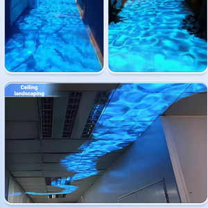 Projecteur LED à effet de vague dynamique personnalisé, étanche, pour intérieur et extérieur, IP65, éclairage de chemin pour jardin et route - Product Image 1