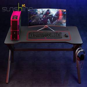 Escritorio y silla para computadora <span class=keywords><strong>de</strong></span> juegos organizados por fábrica con metal ligero RGB plegable para oficina en casa - Product Image 2