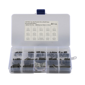 IQIHUI 140Pcs Parallel Drive Shaft Keys 3mm 4mm 5mm 6mm Steel Black <b>Oxide</b> For Machinery Parts - Product Image 5