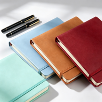 Agenda personnalisé avec logo, couverture en PU spirale, reliure thermique B5, 100 feuilles, bande élastique, cadeau pour réunion d'affaires, entreprise