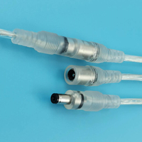Connecteur d'alimentation CC mâle/femelle DC5.5*2.1/5.5*2.5 IP67 12V CC 5.5 x 2.1 mm Adaptateur jack mâle/femelle CC Connecteurs LED