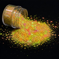 2026 Vente en gros de paillettes épaisses mates, fluorescentes et néon, de tailles variées, en vrac, pour l'artisanat de la résine et la décoration d'ongles