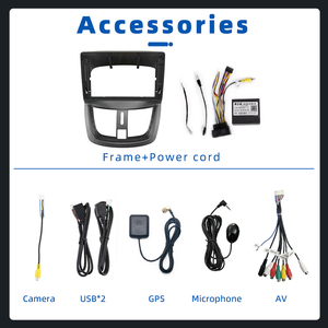 2 + 32GB Android 13 autoradio 9 inch IPS màn hình Carplay stereo GPS Navigation Auto Car đài phát thanh cho Peugeot 207 2009-2013 - Product Image 3