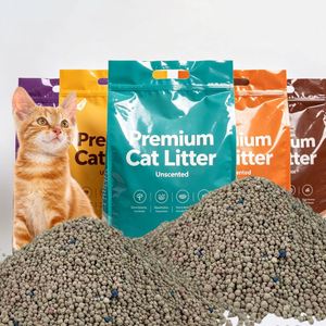 OEM ODM 5kg Fast Clumping Strong <b>Odor</b> Control Premium Natural Mineral Bentonite Cat Litter - Product Image 1