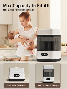 Stérilisateur Sécheur Vapeur Multifonction pour Biberons et Produits pour Bébé Grande Capacité Style <span class=keywords><strong>Babybrezza</strong></span> - Product Image 4
