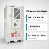 Gabinete de Almacenamiento de Energía de Alto Voltaje, Batería LiFePO4 de 192KWh con Comunicación CAN RS485 RS232 para Monitoreo Inteligente