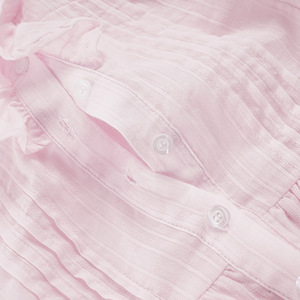 <span class=keywords><strong>Camiseta</strong></span> de verano de manga corta con cuello cuadrado, estilo dulce francés, con <span class=keywords><strong>encaje</strong></span>, patchwork, botones y volantes, versátil - Product Image 6