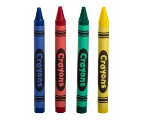简单的88 * 8毫米蜡笔，带纸包装子弹尖礼品蜡促销着色蜡笔