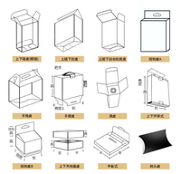 Boîte cadeau carrée pliante en plastique PVC transparent avec logo personnalisé